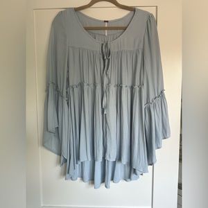 Free People long sleeve flowy blouse | size L
